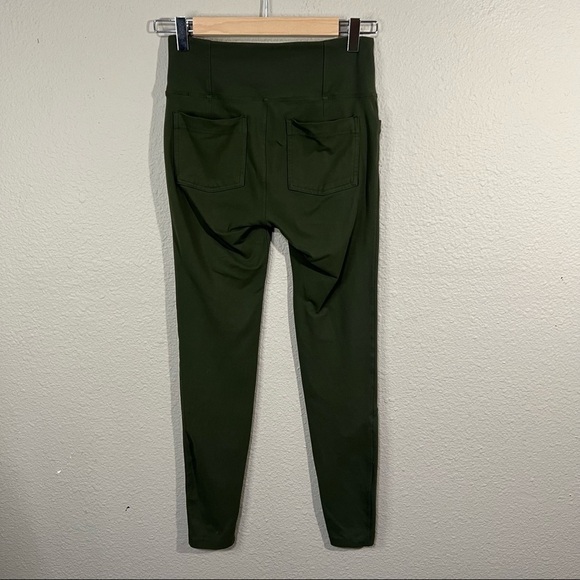 𝅺athleta Metro High Waisted Skinny Ankle Pants Olive Green Sz S - Picture 4 of 5